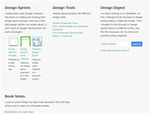 Tablet Screenshot of designsprints.com